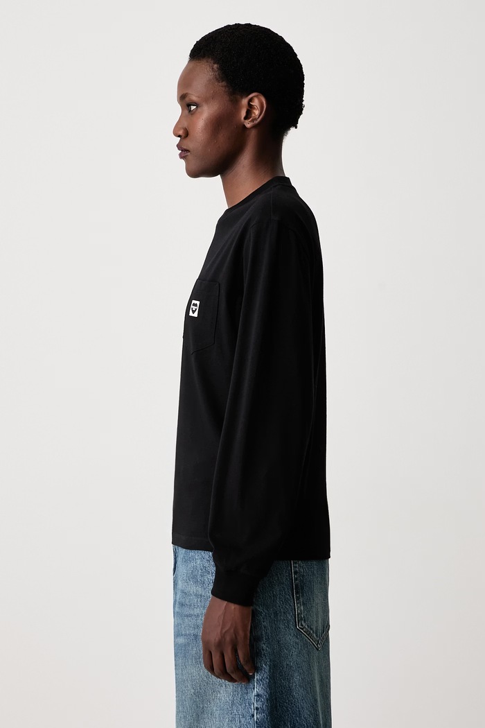 Carhartt WIP T-shirt damski bawełniany Pocket Small Heart T-Shirt czarny I037167