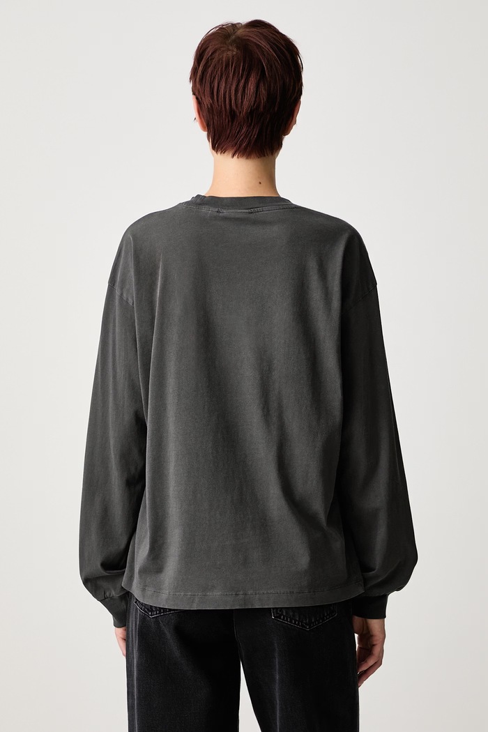 Дрехи Carhartt WIP Блуза с дълги ръкави мъжка от памук Nelson T-Shirt I033052 сив