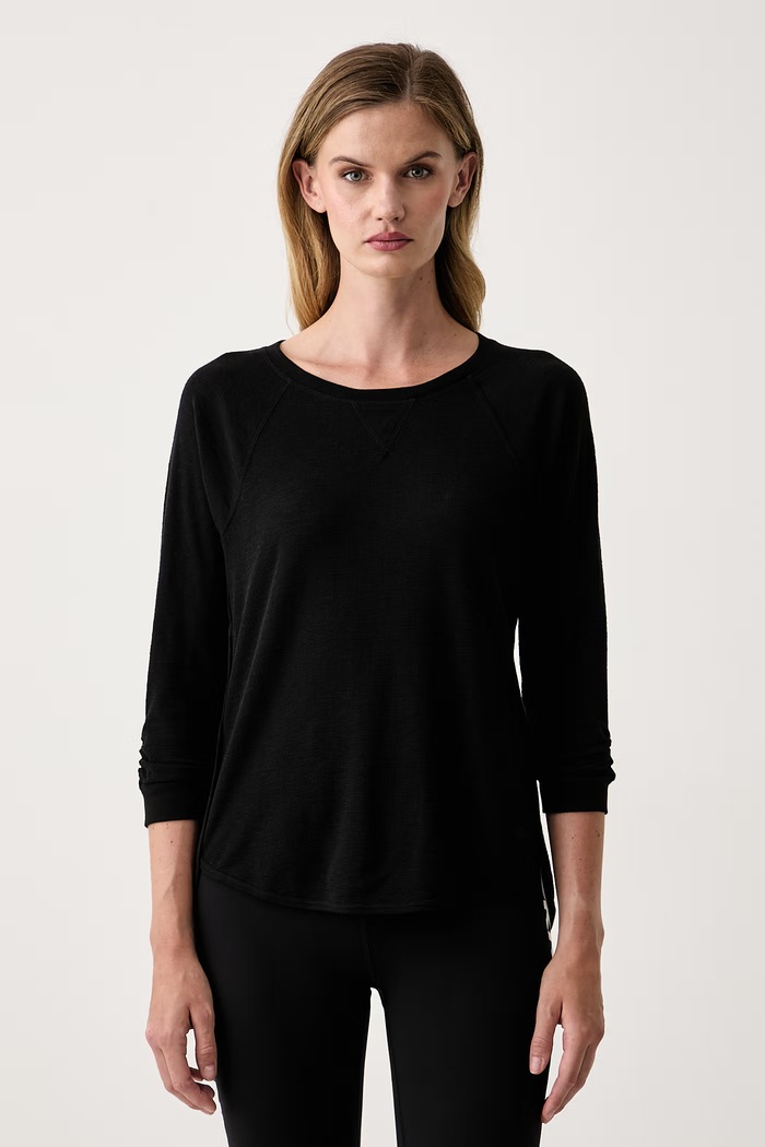 DKNY Longsleeve damski z bawełną czarny DP4T9746
