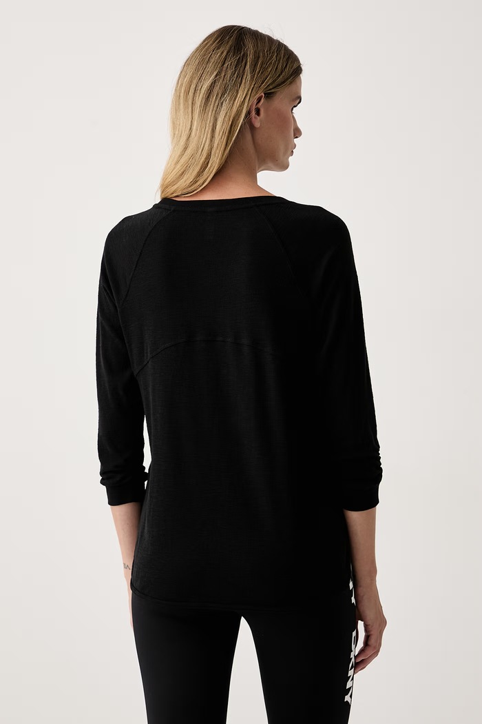 Odzież DKNY Longsleeve damski z bawełną DP4T9746 czarny