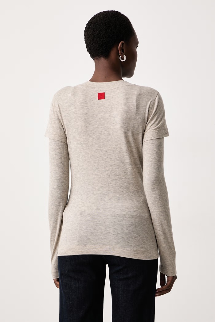 Odzież Max&Co. Longsleeve damski z wełną GALA 2626976013200 szary