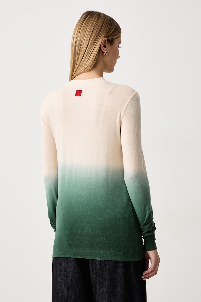 Odzież Max&Co. Longsleeve damski z lyocellu LACUNA 2626946023200 zielony