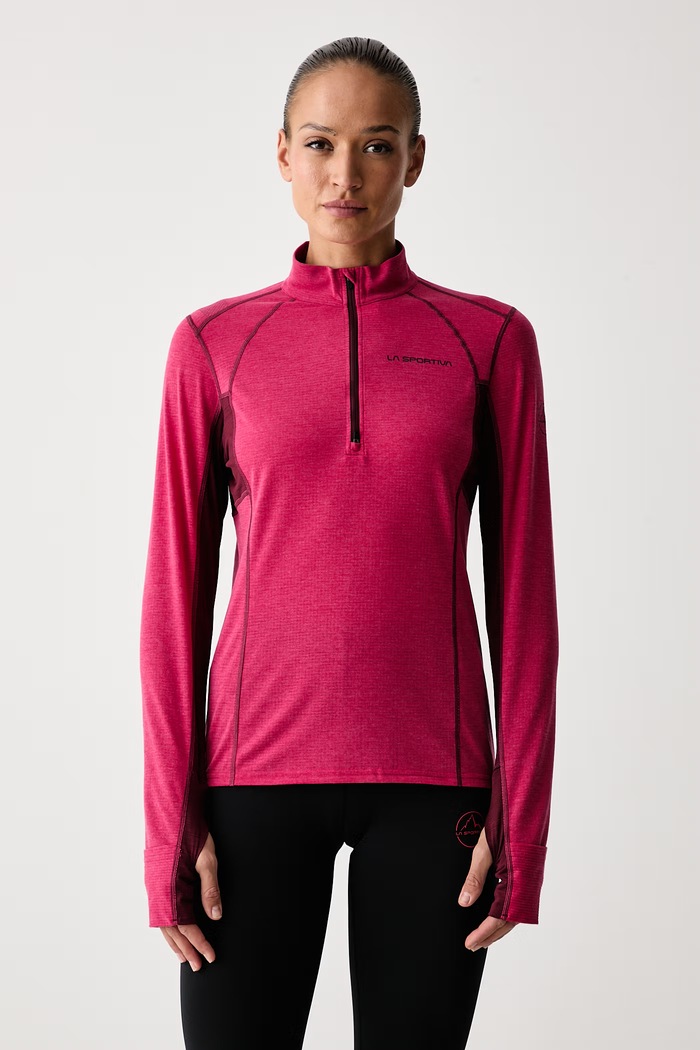 La Sportiva Longsleeve sportowy damski z dodatkiem lyocellu Swift różowy ZARL007