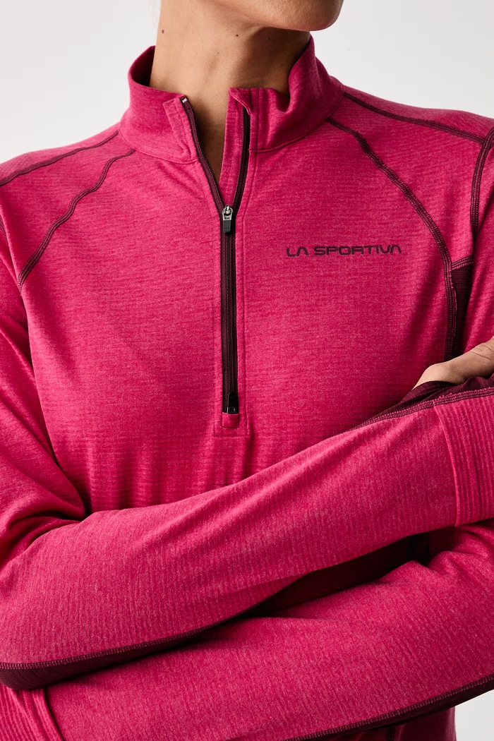 Longsleeve sportowy damski z dodatkiem lyocellu Swift La Sportiva ZARL007 różowy