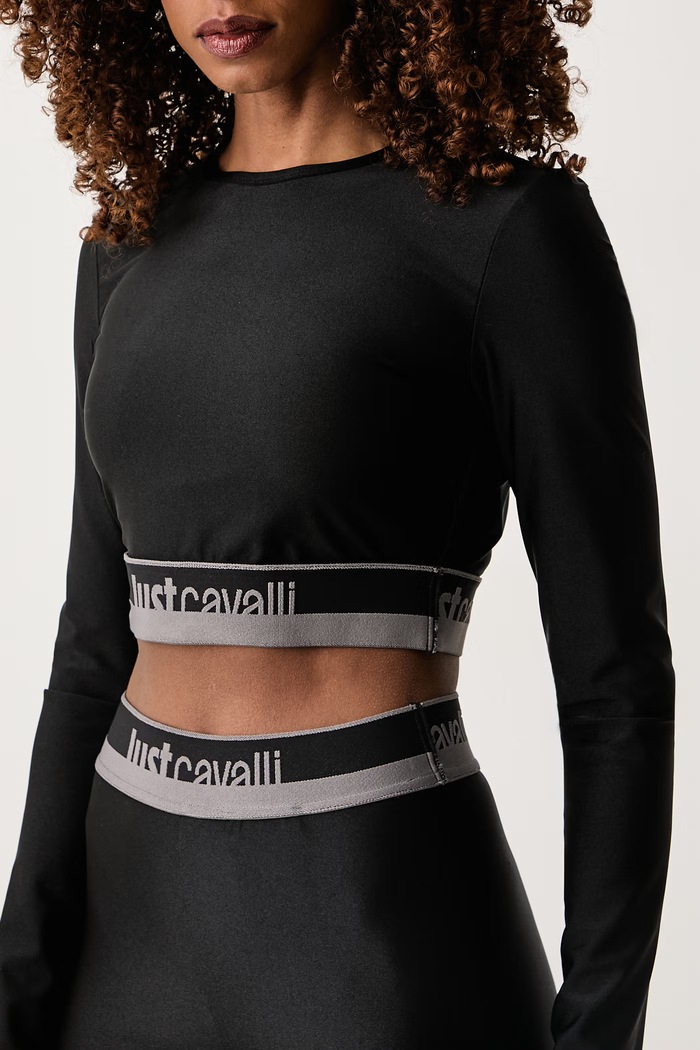 Longsleeve damski Just Cavalli 81PAH632.J0108 czarny