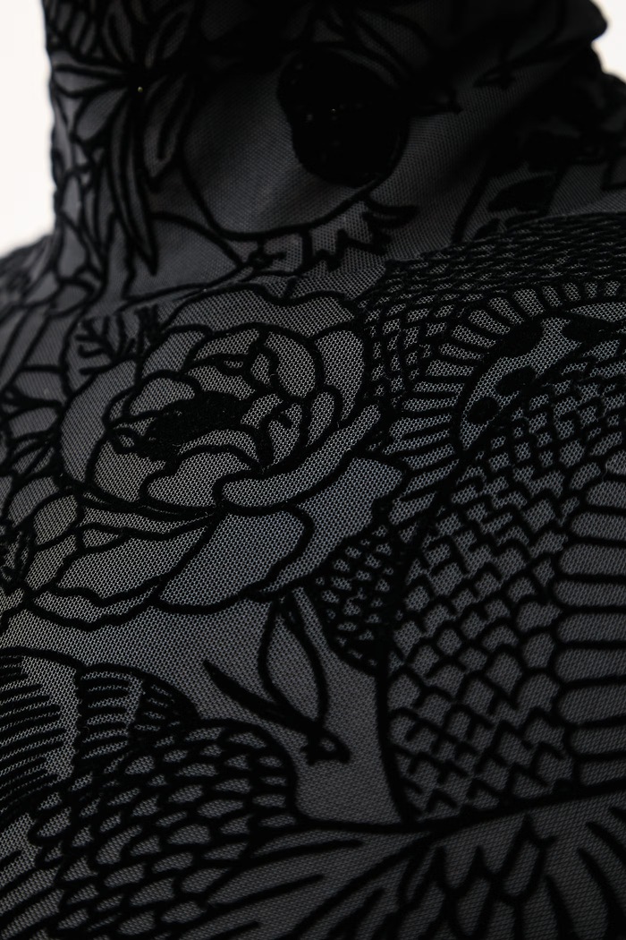 Longsleeve damski Just Cavalli czarny 81PAH617.JS569