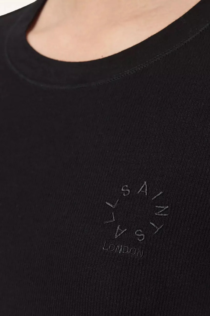 Cămașă lougewear pentru femei din modal STEVIE HAVEN LS TEE AllSaints negru W041JF