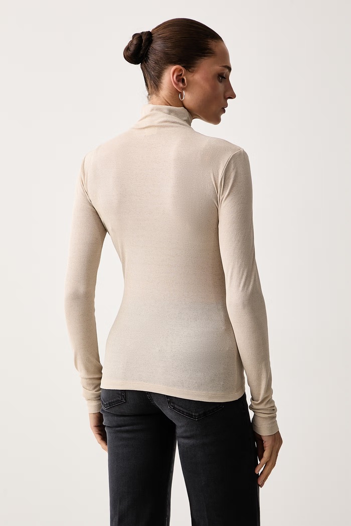 Odzież Marella Longsleeve damski MLLAPOTEMA 2623976055200 beżowy