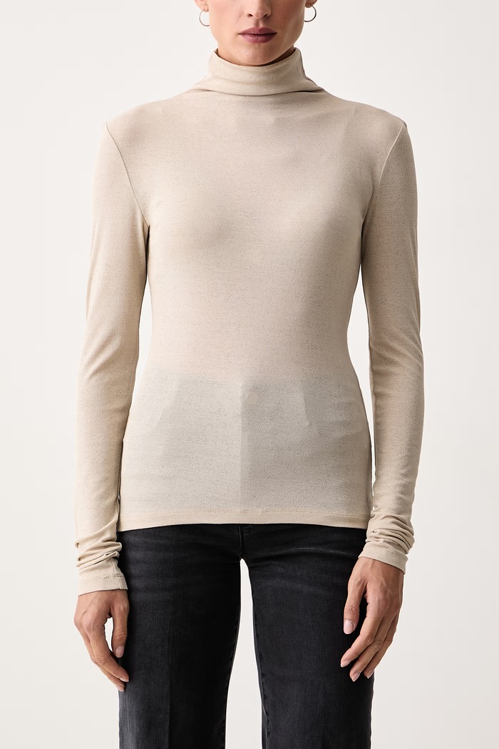 Longsleeve damski MLLAPOTEMA Marella 2623976055200 beżowy