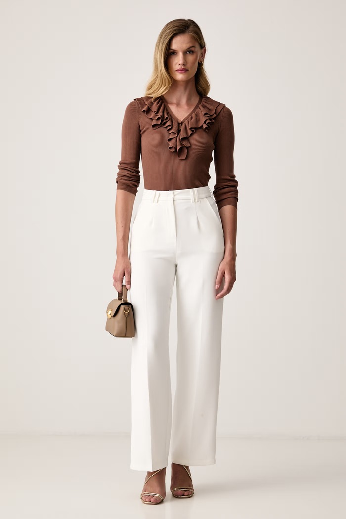 Marella πουλόβερ γυναικείο από lyocell MLSOPEROSO 2623366044200 καφέ AW26