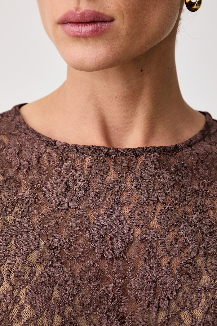 Blúzka dámska čipkovaná Emme by Marella Marella hnedá 2625976041200