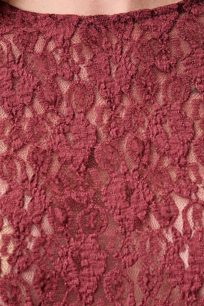 Marella bluza za žene s čipkom Emme by Marella 2625976041200 bordo