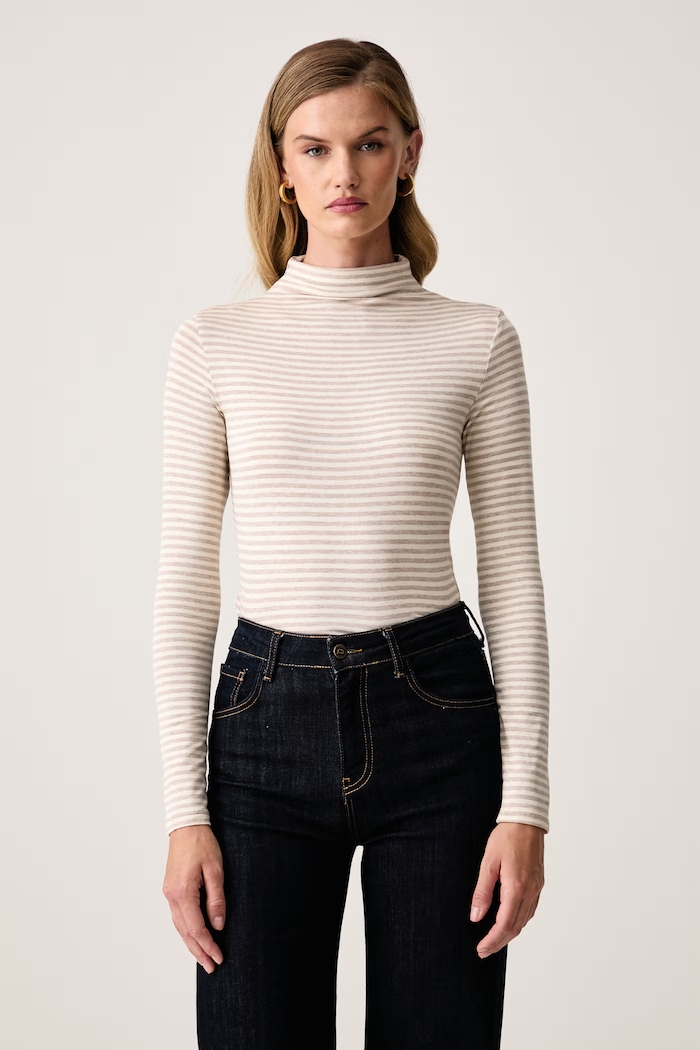 Marella Longsleeve pentru femei cu vâscoză Emme by Marella bej 2625946011200