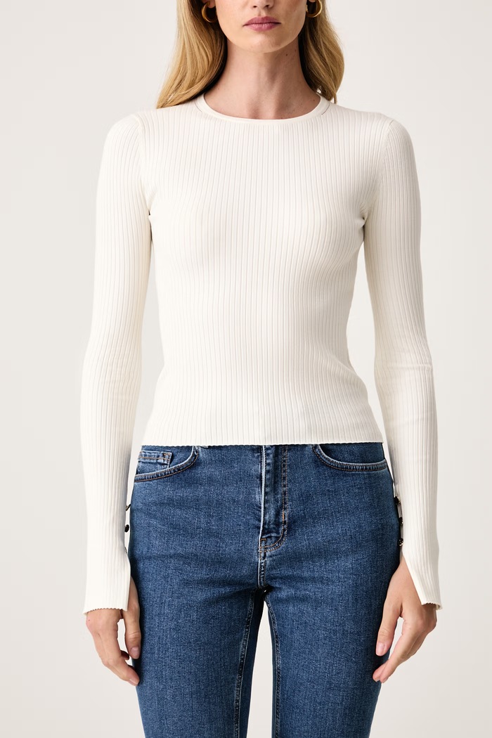 Marella sweter damski z wiskozy MLLCACTUS beżowy 2623366021200