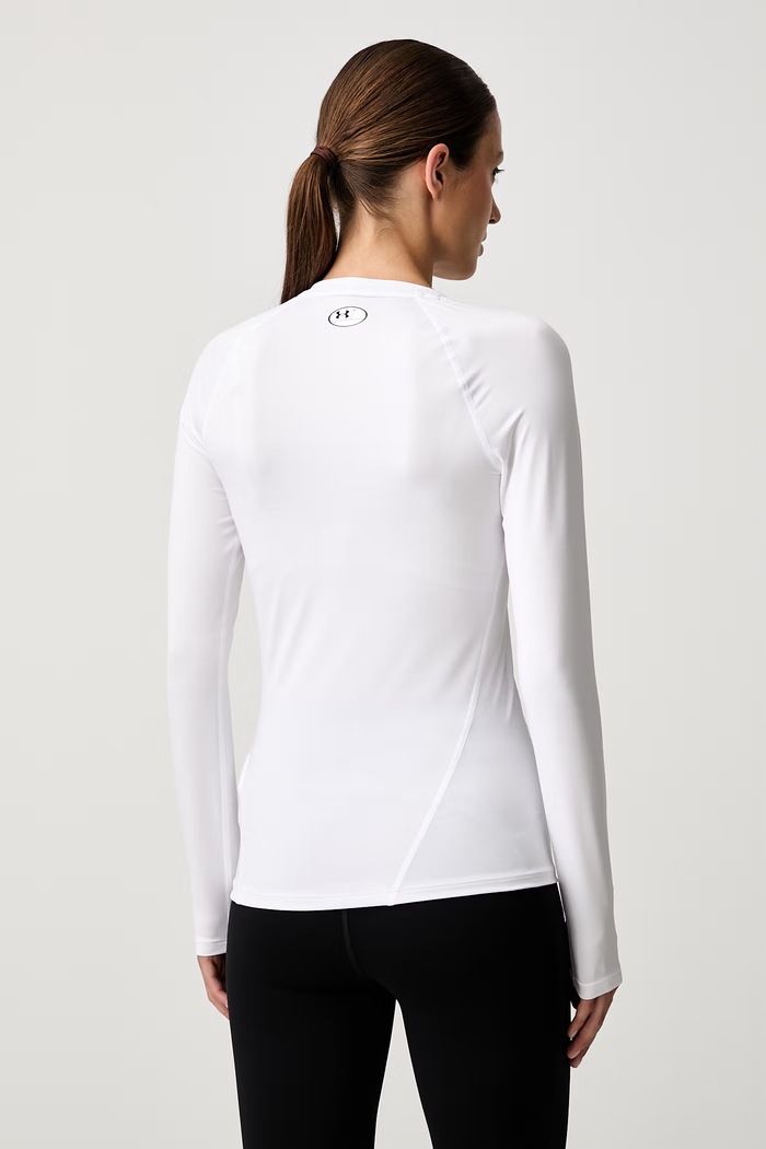 Odzież Under Armour longsleeve treningowy damski HG Authentics Comp 1365459.101 biały