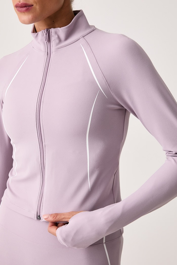 Суичър с цип дамски Meridian Contour Under Armour 6015247 виолетов
