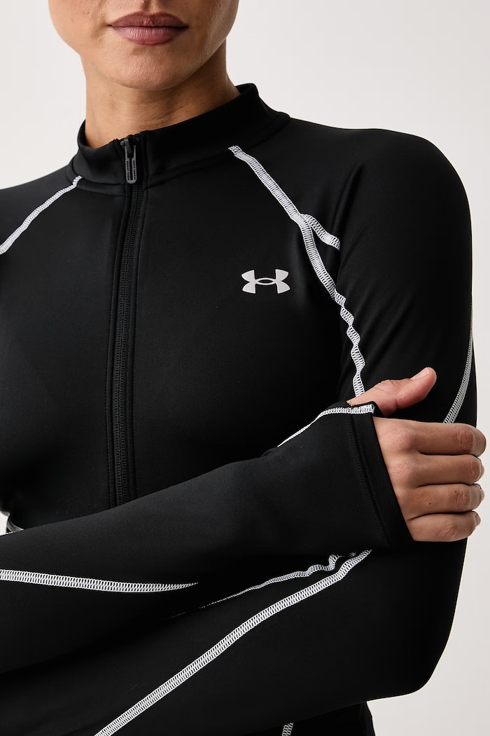 Longsleeve treningowy damski ColdGear Under Armour 6015174 czarny