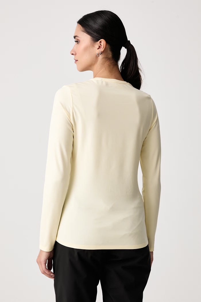 Odzież Jack Wolfskin Longsleeve sportowy damski TRAIL A66366 beżowy