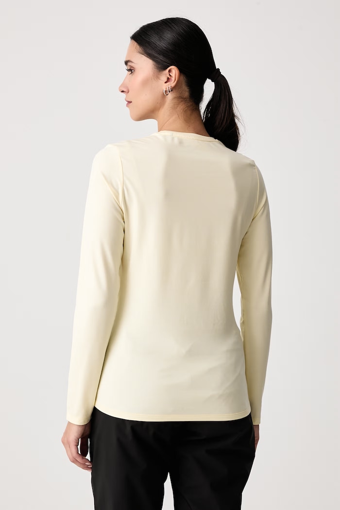 Odzież Jack Wolfskin Longsleeve sportowy damski TRAIL A66366 beżowy
