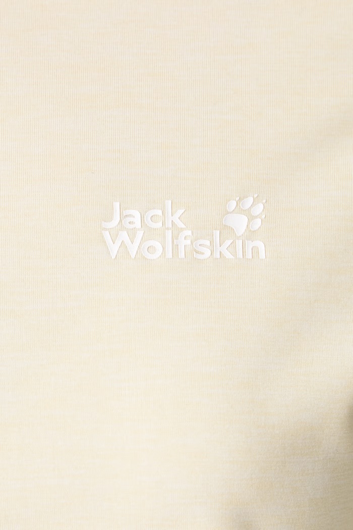 Longsleeve sportowy damski TRAIL Jack Wolfskin beżowy A66366