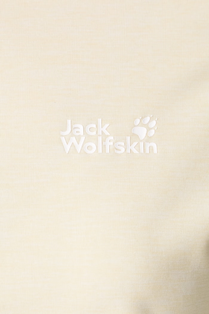Longsleeve sportowy damski TRAIL Jack Wolfskin beżowy A66366