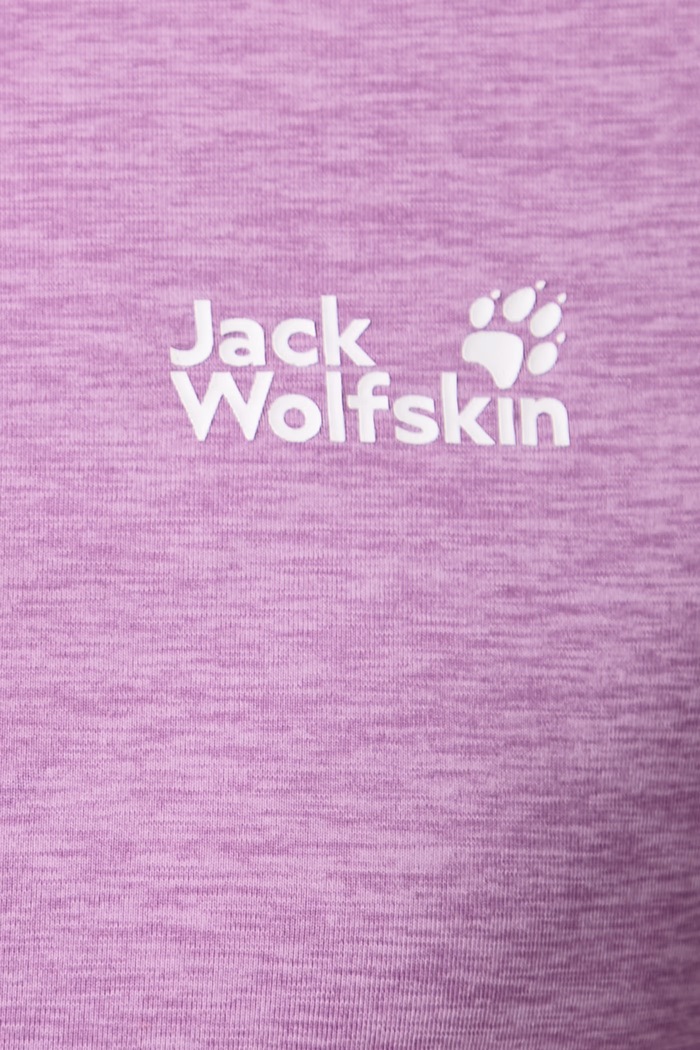 Longsleeve sportowy damski TRAIL Jack Wolfskin fioletowy A66366