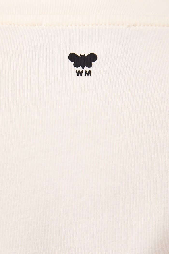 Longsleeve damski z bawełną WKDVICINO Weekend Max Mara beżowy 2625946052600