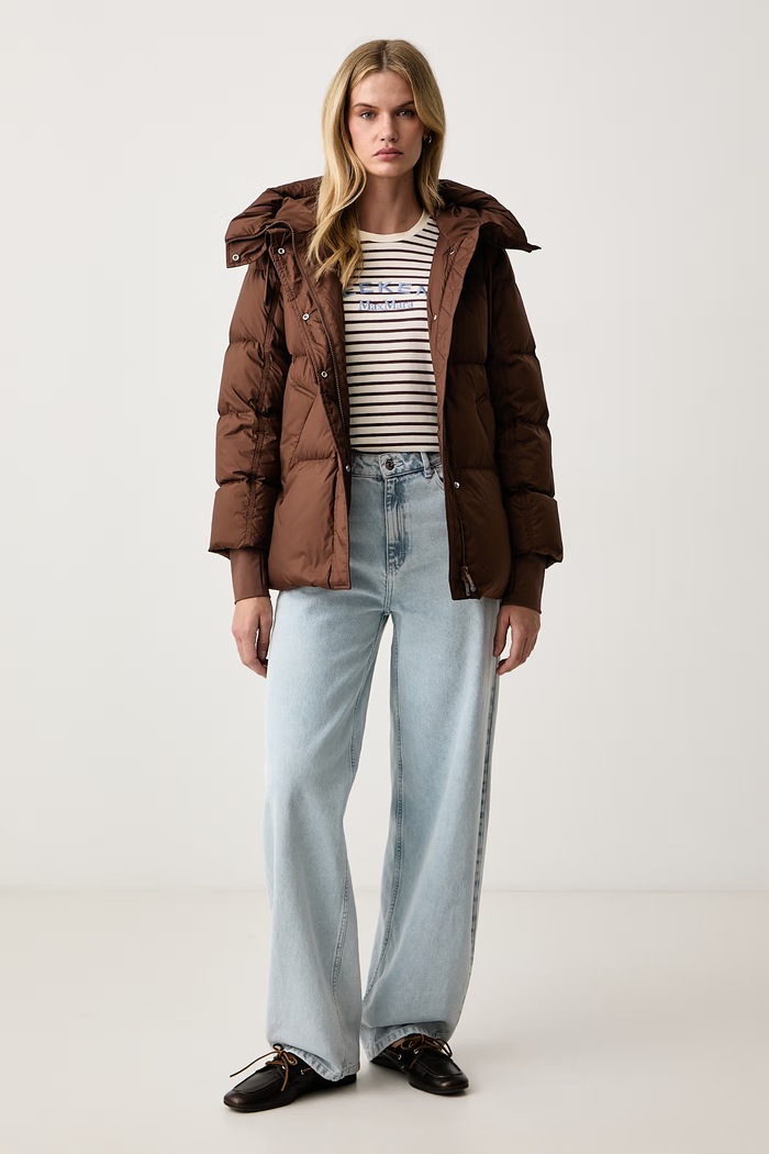 Weekend Max Mara Longsleeve damski bawełniany z elastanem WKDCESTINO 2625946042600 bordowy AW26