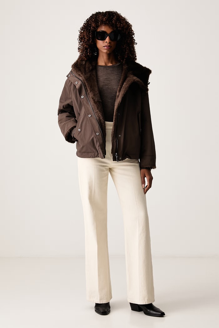 Weekend Max Mara Μακρυμάνικο γυναικείο με μαλλί WKDPATTO 2625946022600 καφέ AW26