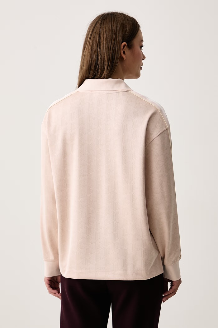 Odzież Lacoste Longsleeve damski DF8327 różowy