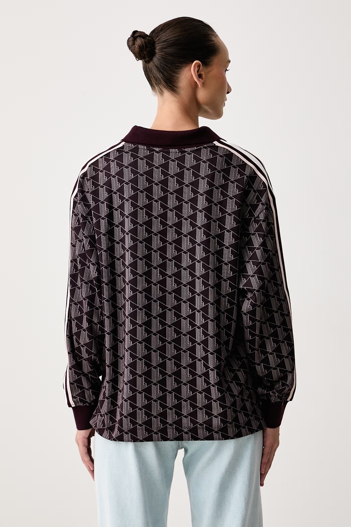 Lacoste Longsleeve damski DF8327 bordowy AW26