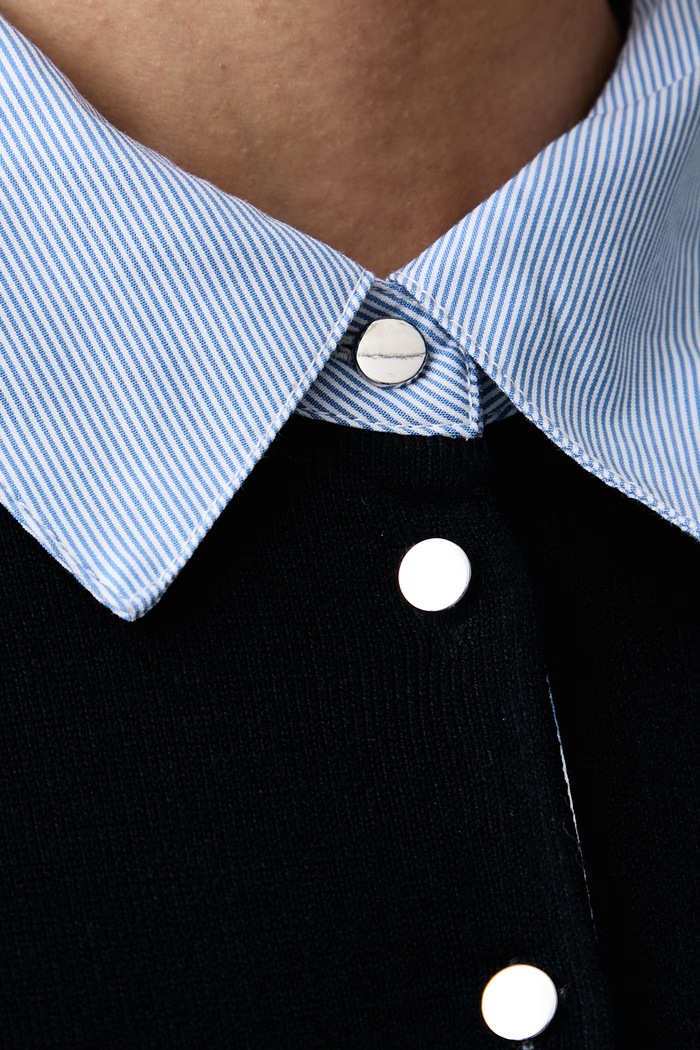 Sweter damski z wiskozą Morgan MVIKOU granatowy