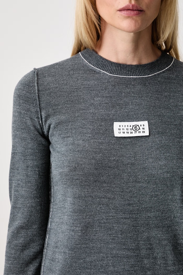 MM6 Maison Margiela sweter damski z wełną S52HL0066.M13037