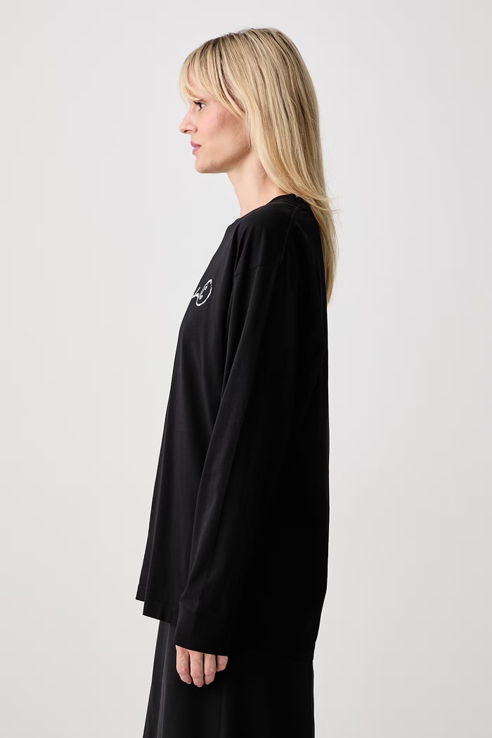 MM6 Maison Margiela longsleeve damski bawełniany czarny S52GC0370.M20258