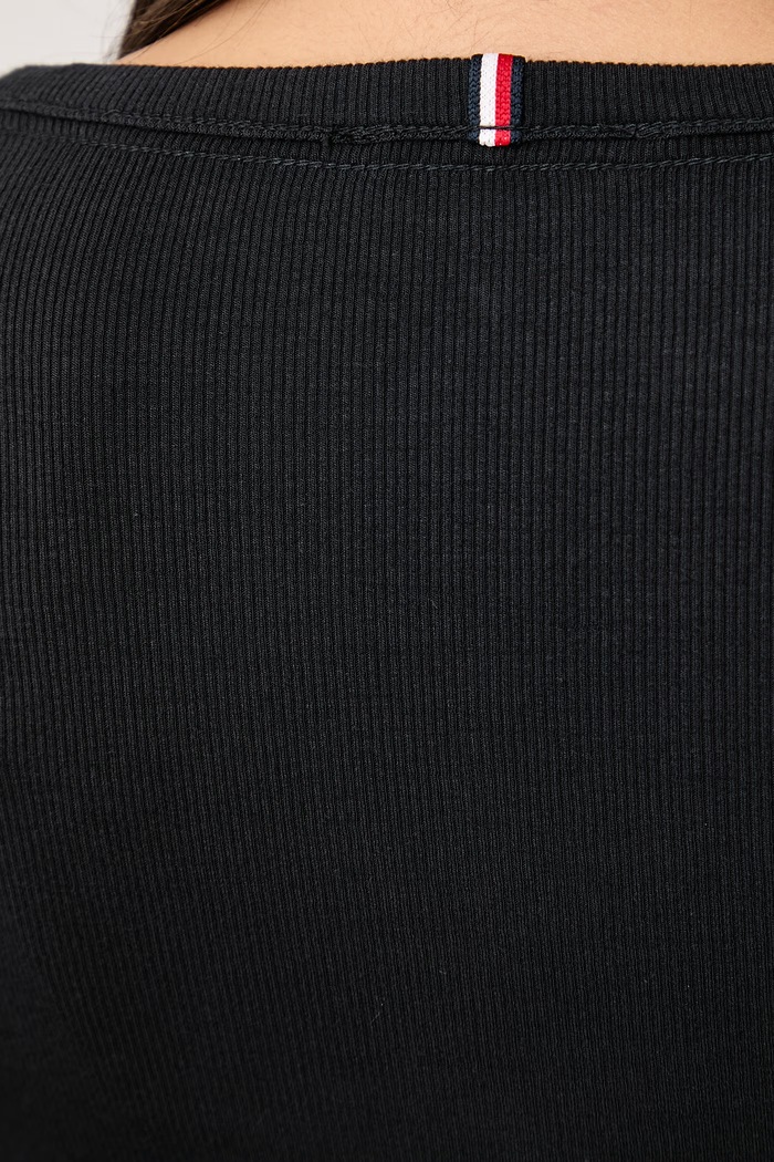 Tommy Jeans Longsleeve damski z wiskozą DW0DW23259