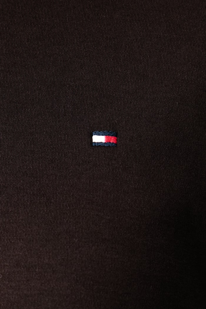 Longsleeve damski bawełniany Tommy Hilfiger brązowy WW0WW51740