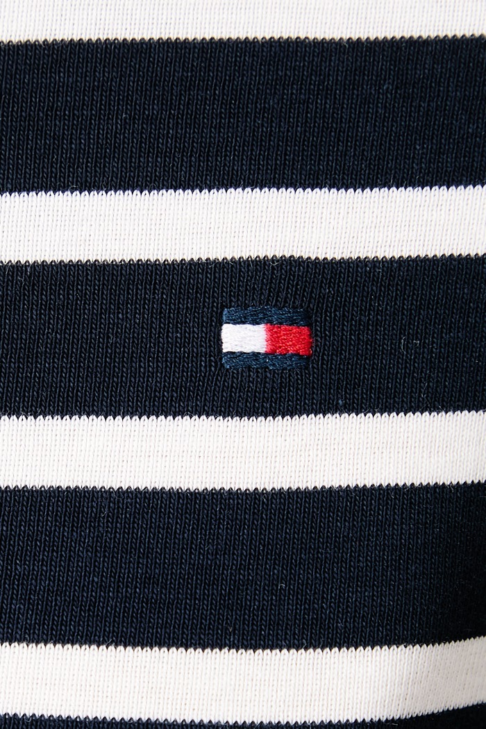 Longsleeve damski bawełniany Tommy Hilfiger granatowy WW0WW53689