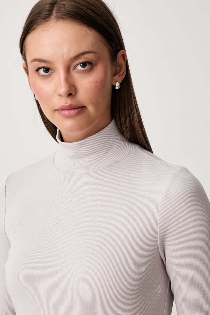 Calvin Klein Jeans longsleeve damski bawełniany z elastanem szary LV047H240G