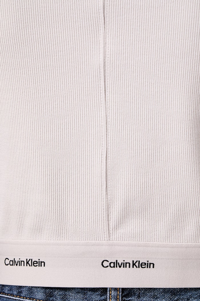Calvin Klein Jeans longsleeve damski bawełniany z elastanem LV047H240G szary