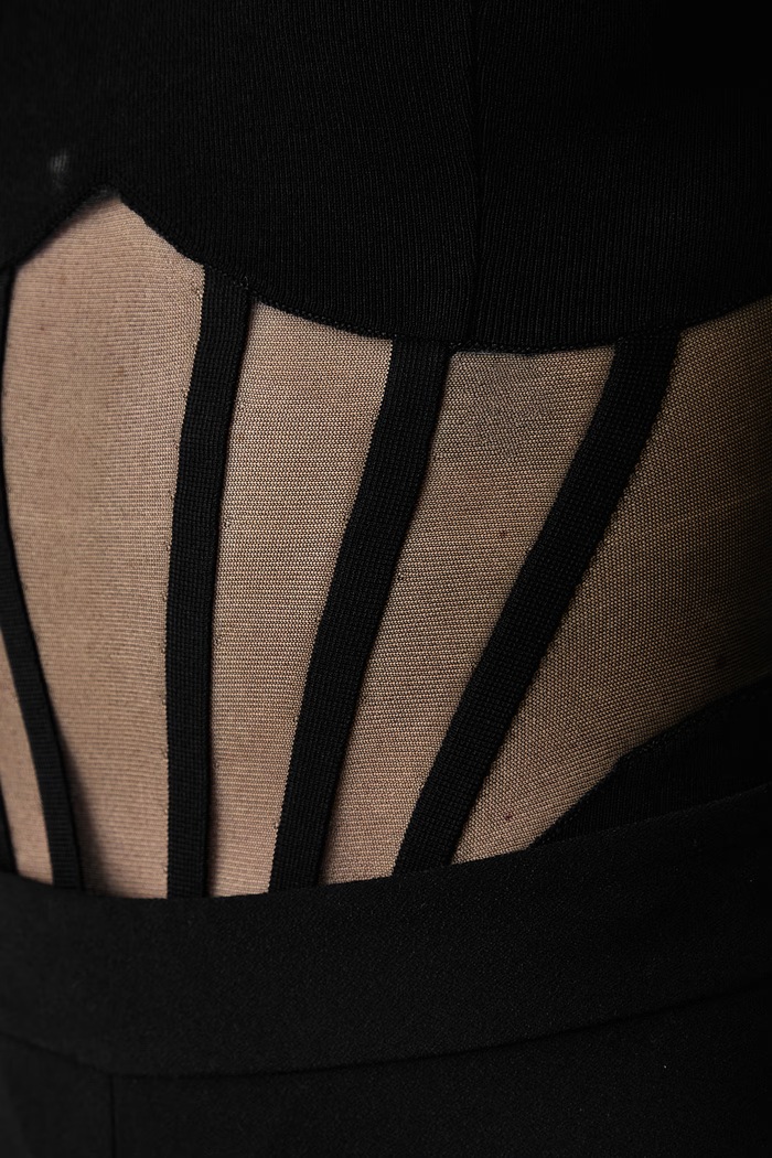 Elisabetta Franchi Body damskie z wiskozą BK05S67E2