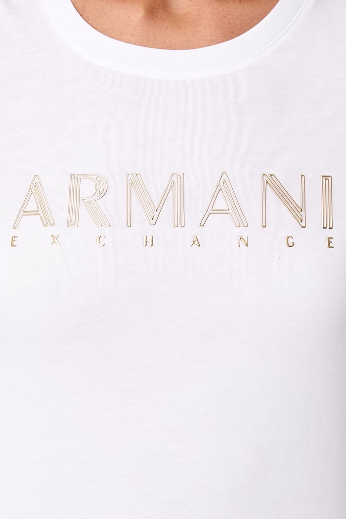 Armani Exchange majica dugih rukava za žene od pamuka XW002761.AF23954 bijela