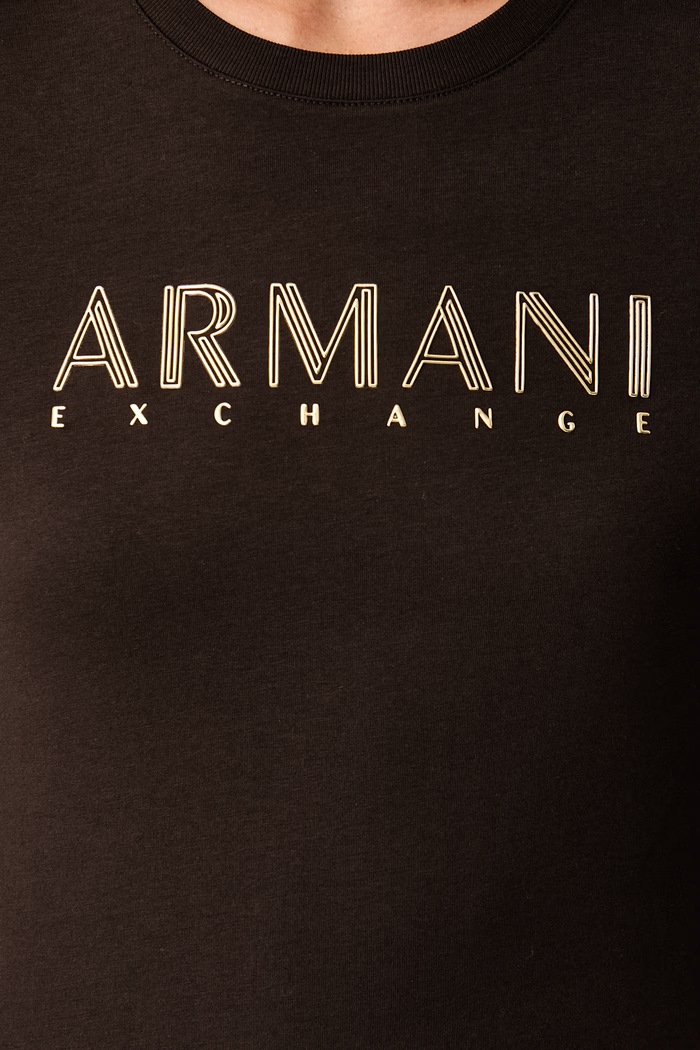 Armani Exchange majica dugih rukava ženska pamučna XW002761.AF23954 smeđa