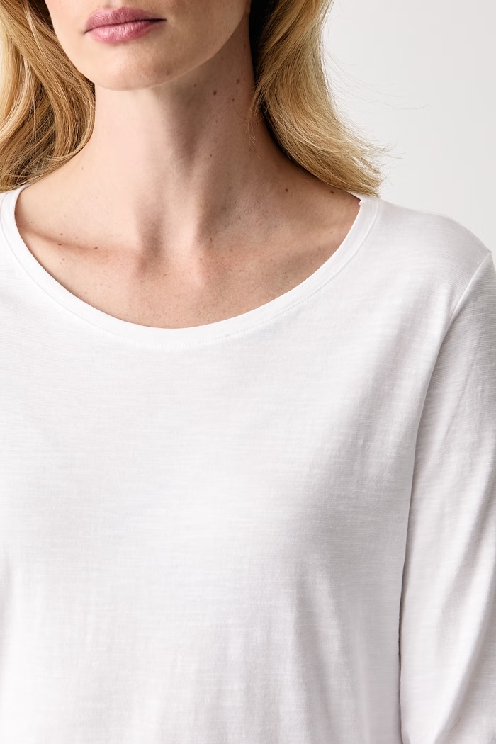 Longsleeve damski bawełniany Sisley 3BVXP1007 biały