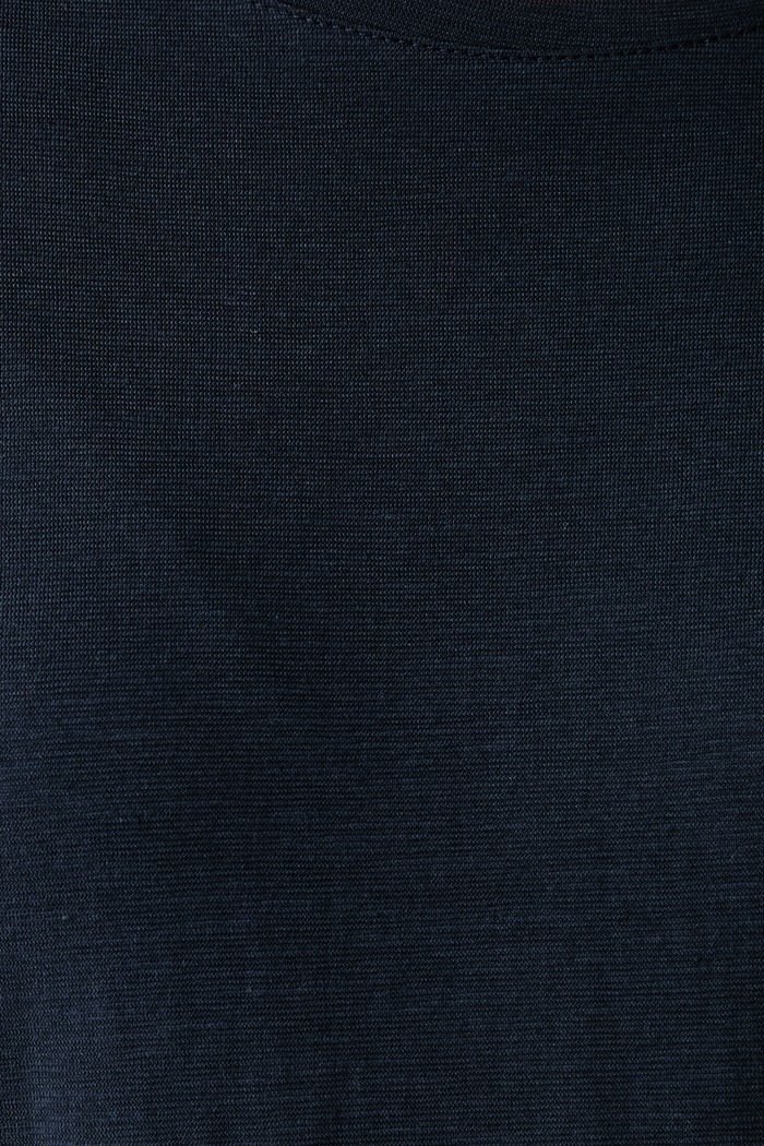 Longsleeve damski bawełniany Sisley granatowy 3BVXP1007
