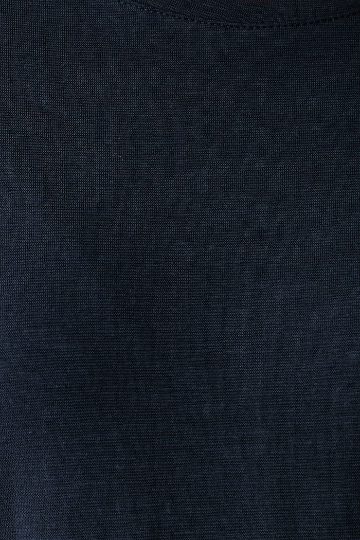 Longsleeve damski bawełniany Sisley granatowy 3BVXP1007