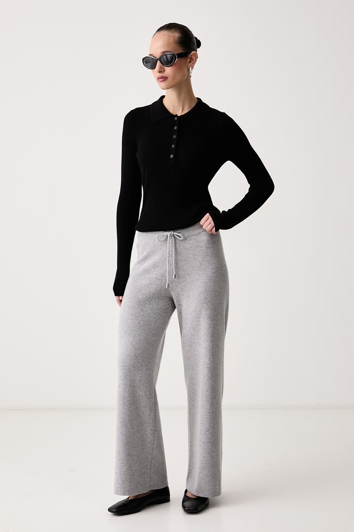 United Colors of Benetton Sweter damski z dodatkiem wełny 1X84D301T czarny AW26