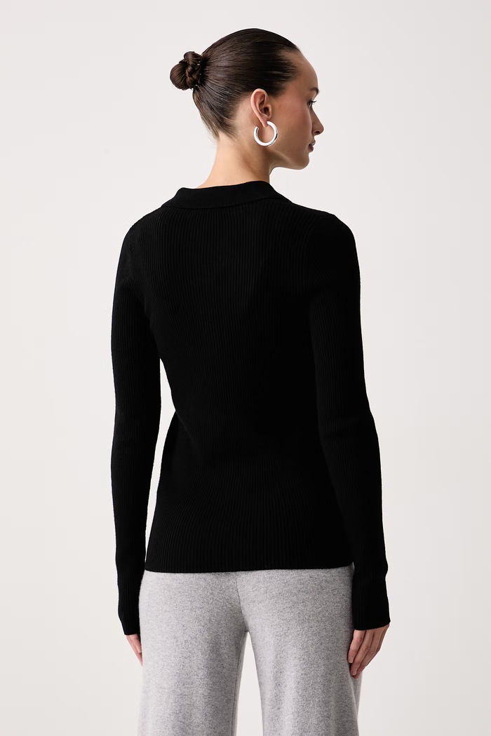 Odzież United Colors of Benetton Sweter damski z dodatkiem wełny 1X84D301T czarny