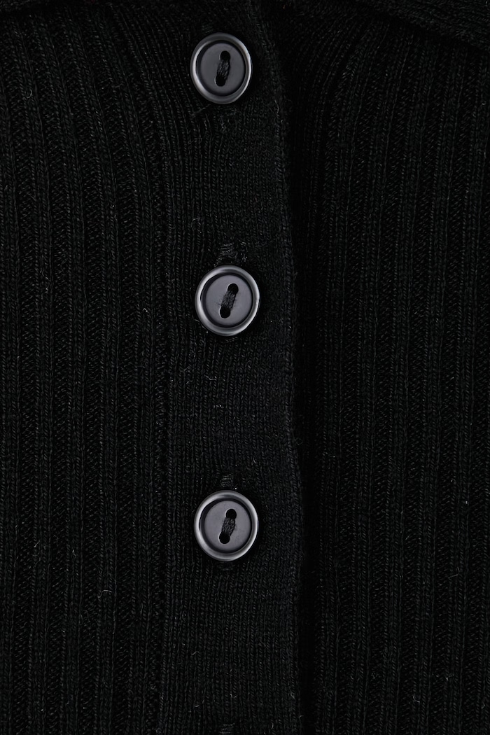 Sweter damski z dodatkiem wełny United Colors of Benetton czarny 1X84D301T