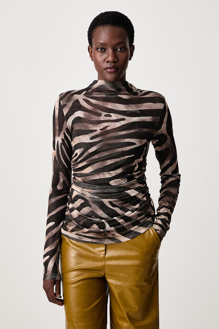 Gaudi Longsleeve damski brązowy 621FD64001