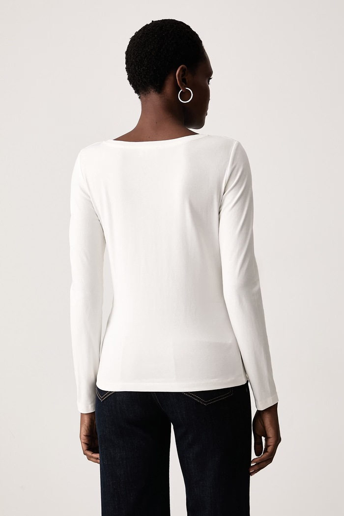 Odzież Gaudi Longsleeve damski bawełniany z elastanem 621BD64022 beżowy